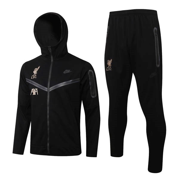 Chandal Con Capucha Liverpool 2022 2023 Negro